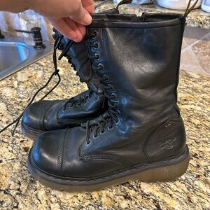 Dr. Martens Black Leather Boots
